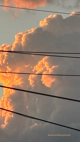 Light and Power, Illuminated Storm Clouds and Power Lines