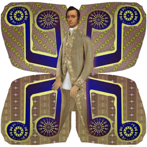 Musical Mothman, From Apoxode's musical symbol. The figure selection is from https://www.si.edu/openaccess (CCO)