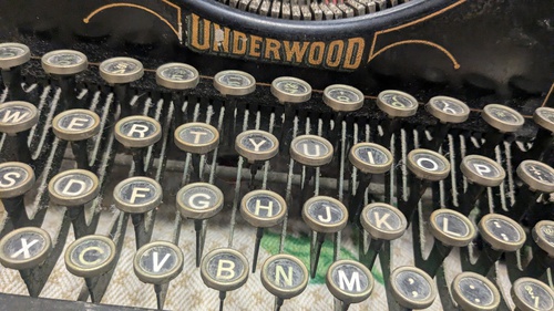 Vintage Typewriter - Underwood, A vintage typewriter, from "Underwood."